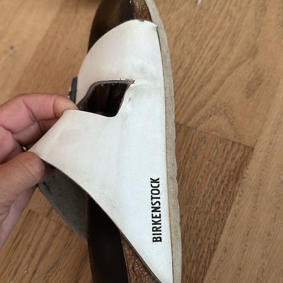 Birkenstocks womens sz 38 white - Picture 3 of 6